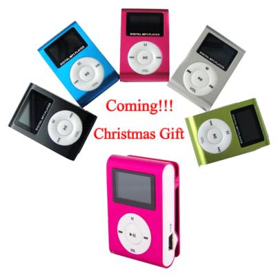 China Mini Portable SD TF MP3 Media Player LCD Screen Manual MP3 Flip Music Metal Card Holder for sale