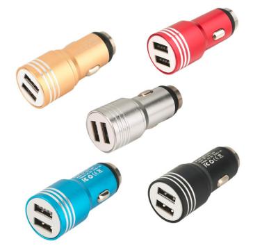 China Car Charger Metal Car Charger USB2 In 1 5V/2A Charger Safety Hammer Car Charger High Fast Speed ​​For Iphone for sale