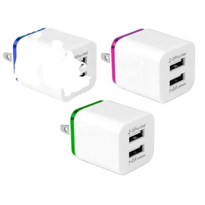 China Hot Selling Newest 3.1A Mobile Phone Universal Dual Wall Charger Dual USB Charger 3.1A USB Wall Charger for iPhone for Samsung etc. mobile for sale