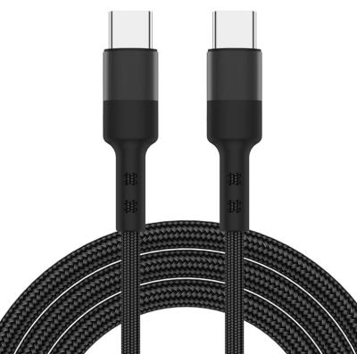 China Mobile Phone Amazon Hit Type C To Type C Cable 6ft/2m USB C PD Cable 3A Nylon Braided Cable PD Data Line For Macbook Pro Charger for sale