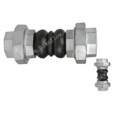 China twin sphere rubber equal expansion joint pipe fittings BSPT union type for sale