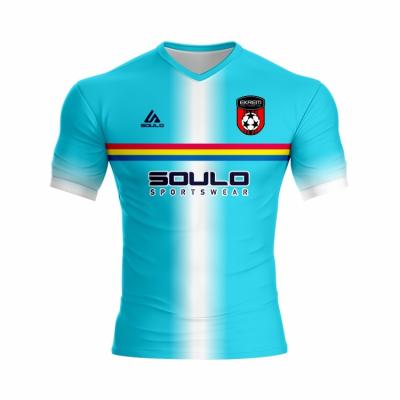 China New Design Soulo Brand OEM Brand Soulo Quick-Drying Sexy Quick-Drying Soccer Jersey Sportswear Wholesale Sportswear Best Quality for sale