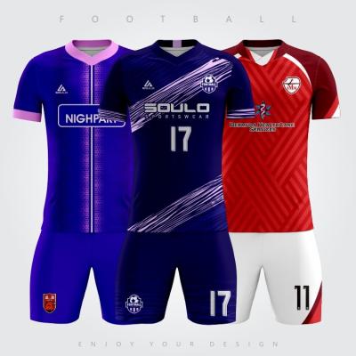 China New Style Breathable Mens Jersey Quick-drying Australia Quantity Custom USA Football Soccer Set Kids Jersey for sale