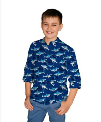 China High Quality Anti Shrink Boy Clothes For Boy Long Sleeve Printed Shirt Cotton Boy for sale