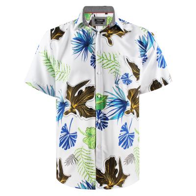 China Anti-wrinkle stretching products 2021 Hawaiian newcomer floral casual wear-shirt-wholesale for sale