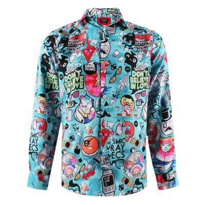 China Anti-Wrinkle Floral Casual Wear Hawaiian Digital Printing Shirts For Men Polyester for sale