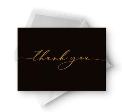 China Recyclable Wholesale Custom Logo Sample Blank Design Wedding Greeting Thank You Gift Note Cards for sale