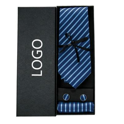 China Recycled Materials Gift Box Tie Set For Suit And Tuxedo Tie Paper Box With Drawers for sale