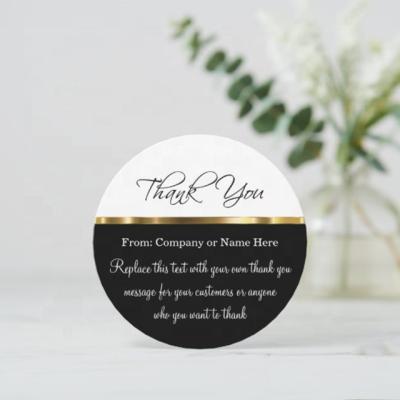 China Recyclable Classy Round Thank You Cards With Envelopes for sale