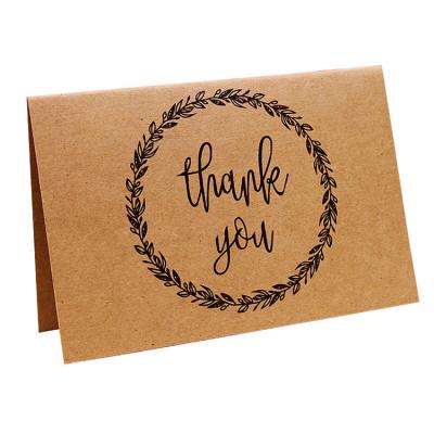 China High Quality Recyled Kraft Birthday Greeting Card Paper Thank You Business Cards for sale