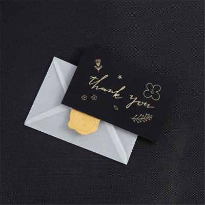 China paper & Cardboard Custom Design Black Business Card Embossed Embossed Cardboard Bronzing Business Card With Gold Foil for sale