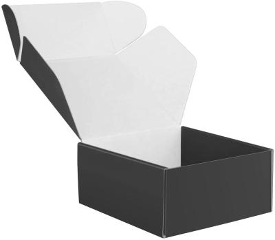 China Recycled Materials Wholesale Custom Design Logo Gift Black Packaging Paper Boxes for sale