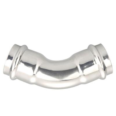 China 45 / 90 Degree Elbow Buttweld Fittings Elbow Stainless Steel Pipe Fittings Round for sale