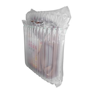 China Recyclable Plastic Air Packaging Bottle Motor Oil PA PE Inflatable Protective Air Column Bag for sale