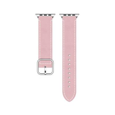 China Apple Watch Band Quick Release Apple Series Band Strap Italian Genuine Leather Colorful Comfortable Strap Watch iwatch Leather Bands for sale