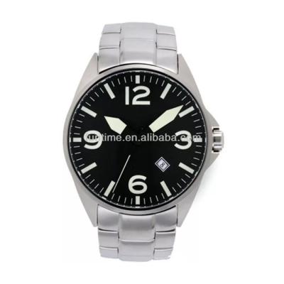 China Alarm pilot watches with superluminous strong light and calfskin leather strap for sale