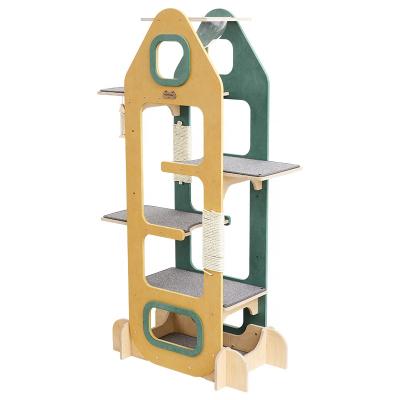 China MSMINHD Cat Climber Play House With Sustainable Modern Multifunctional Jumping Platform And Capsule, Comfortable House Furniture For Cat for sale