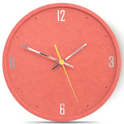 China Japanese Style Suzuki Movement Silent Wooden Round Decorative Watch Brief European Antique Style Wall Clock For Living Room for sale