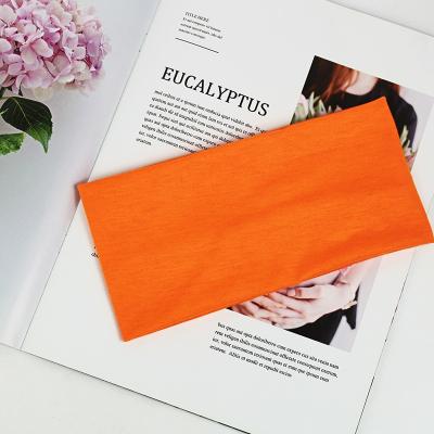 China Yiwu Candy Color Headband Solid Color Sports Hair Absorbing Band High Elastic Wide Sweat Headband Sports Yoga For Women for sale