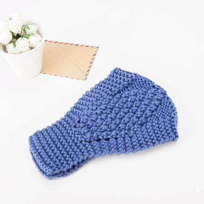 China 2022 Fashion Yiwu Manufacturers Direct Selling New Makeup Hair Band Winter Comfortable Warm Knitted Tie Hair Bands for sale