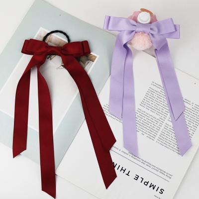 China Retro Double Strokes Chinese Hairpins Headdress Headdress Pure Manual Bow Spring Clip Clip Hair Accessories for sale