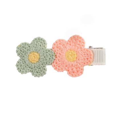 China 2022 Hot Selling New Yiwu Cloth Fashion Cute Children Art Side Clip Hair Accessories Bangs Flower Girls Sunflower Handmade Hair Clip for sale