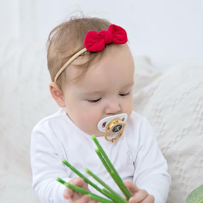 China Wholesale fashion wholesale nylon 8 word bow baby hair elastic ties traceless headband European American children's hair traceless headband fashion wholesale for sale