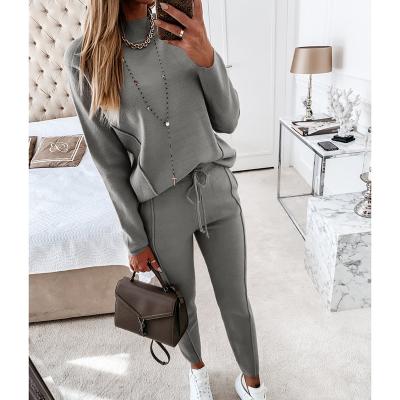 China Viable 2022 Fall Women Clothes 2 Piece Set Tracksuit Sweat Suits Jogger Set Outfits Sweatpants And Hoodie Two Piece Set for sale