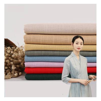 China New Spring and Summer Color Hanbok Dress Pure Breathable Spring and Dress Pants Abrasion-Resistant Wicking Canvas Viscous Fabric 170g for sale