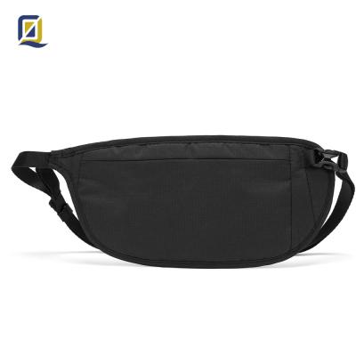 China Leisure Classic Flat Worn Bag Hip Bag With RFID Blocker And 2 Hip Straps For Women And Men for sale