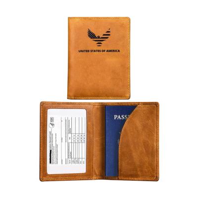 China QQgift Custom Zipper OEM PU Leather Passport Cover Passport Holder Wallet Holder For Men for sale