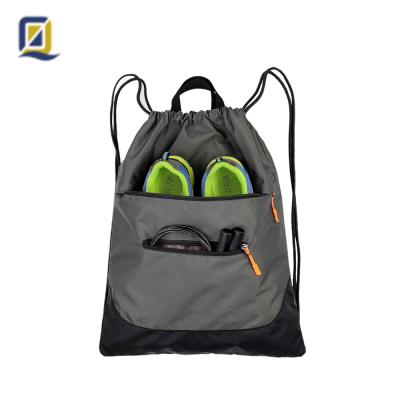 China QQgift OEM Custom Unisex Waterproof Drawstring Classic Backpack, Sports Waterproof Gym School Bag - Sports Gym Drawstring Bag for sale