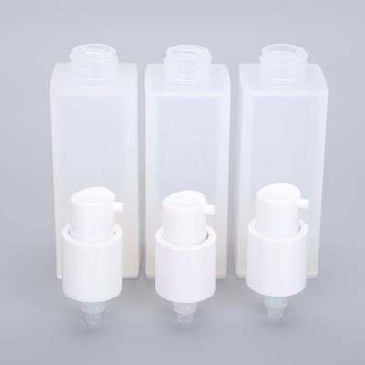 China 30ml PET Plastic Narrow Cosmetic Pump Bottle Luxury Frosted Airless Square With White Pump Support OEM ODM Main Customization for sale