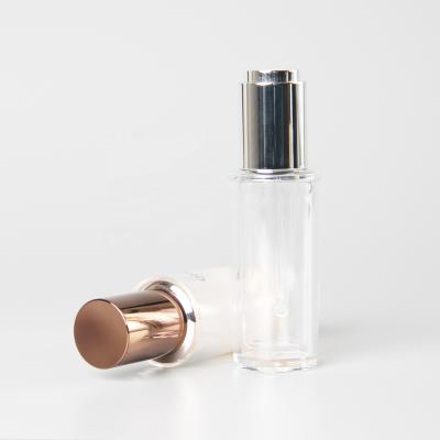 China Cosmetic 30ml acrylic bottle with dropper for cosmetics for sale