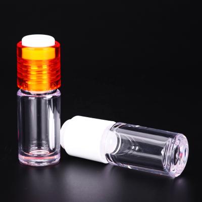 China 5ml PETG Cosmetic Luxury Empty Cylinder Frosted Clear Skin Care Plastic Packaging Spray Lotion Bottle With Screen Printing for sale