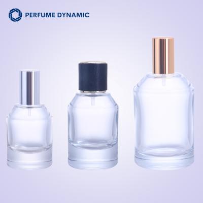 China 30ml 50ml 100ml Glass Bottle Cosmetic Transparent Empty Refillable Custom Perfume Bottles for sale