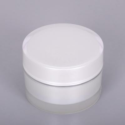 China Cosmetic 15ml 30ml 50ml round acrylic jars for cosmetics for sale