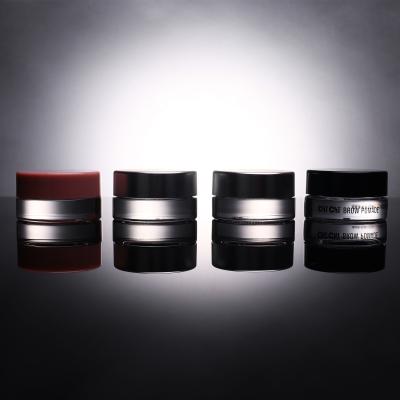 China 5ml Cosmetic High Quality Mini Transparent Frosted Modern Face Cream Packaging Glass Jar For Cleansing Conditioner for sale