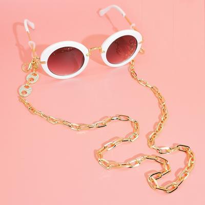 China CLASSIC Hot Selling Sunglasses Chain Gold Plated Glasses Link Chain Long Chain Wholesale for sale