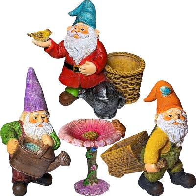 China Santa Claus Miniature Gardening Gnomes Modern Set 3.5