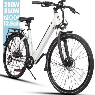 China Aluminum alloy factory brand new white 250w 350w 26 bike 27inch lithium battery electric bicycle for sale