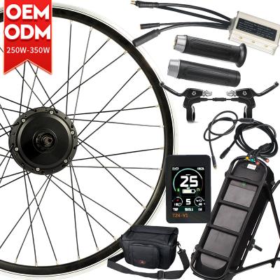 China Amazon sells hub rear wheel with 350W 250w battery e-bike electric bicycle conversion kit 20