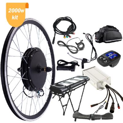 China Amazon sells 1500w 3000w 26 27 28 inch electric e-bike bicycle conversion kits 2000w with 26