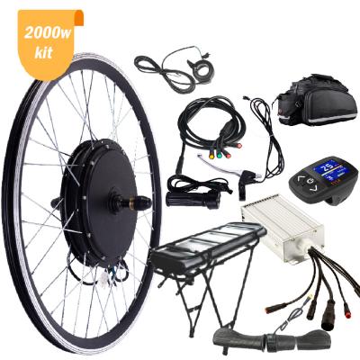 China Amazon sells 1500w 3000w 26 27 28 inch electric e-bike bicycle conversion kits 2000w with 26