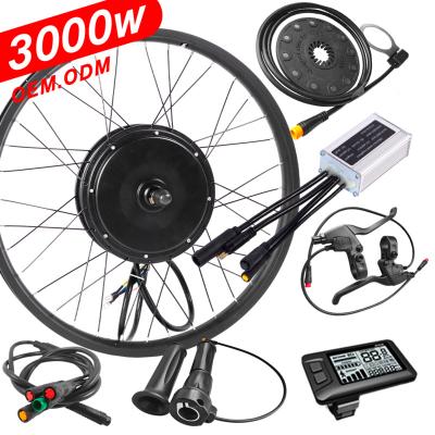 China Amazon sells e-bike rear wheel 3000w hub hub electric bicycle conversion kit 26