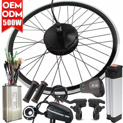 China OEM ODM 48v Rear With 500w Battery Kits Wheel E-bike Electric Bike Bicycle Conversion Kit 22