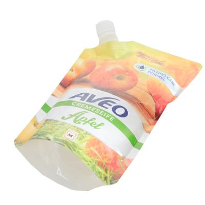 China Custom Disposable Plastic Spout Pouch Drink Juice Pouch With Spout for sale