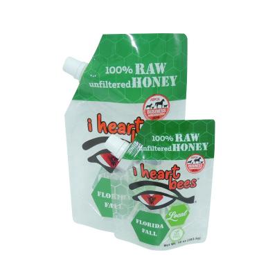 China Spout Pouch Food Approved Liquid Pouch Spout Bags For Honey Packaging for sale