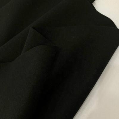 China Wicking 900-950g/m 70% Wool Black Double Sided Wool Fabric Autumn/Winter Coat Wool Fabric Spot Run for sale