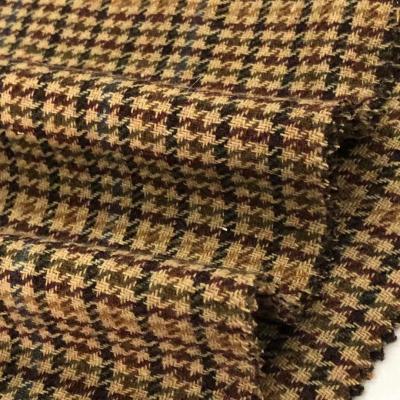 China Wicking factory stain 380 g/m single sided houndstooth 50wool fabric for sale